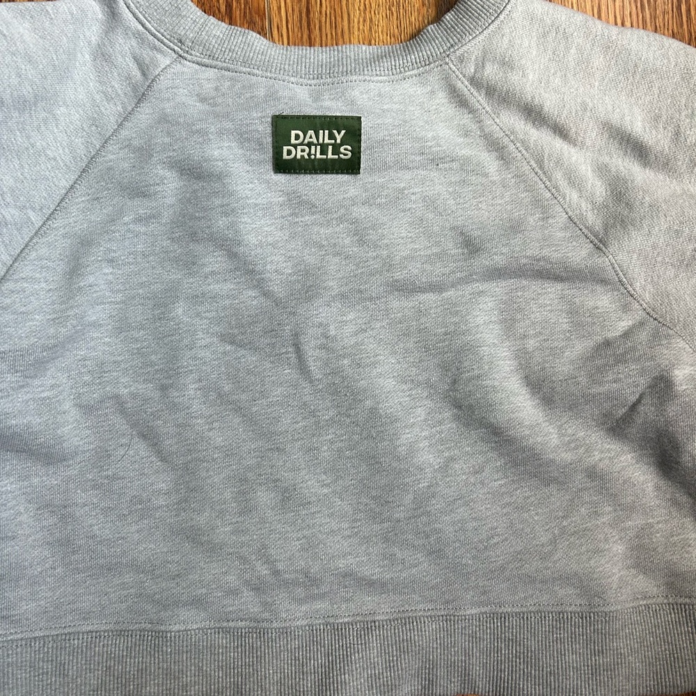 Cropped daily drills reversible sweatshirt